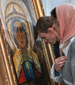 Мироточивая икона прибыла в храм св. апостола  Андрея