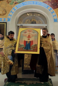 Список Порт-Артурской иконы Божией Матери принесён в Покровский храм г. Уссурийска