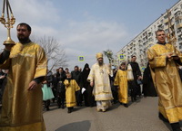 Крестный ход в Вербное воскресенье в Арсеньеве