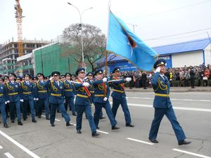 Фото. Владивосток. Празднование Дня Победы в Великой Отечественной войне 1941-1945 гг. Парад войск