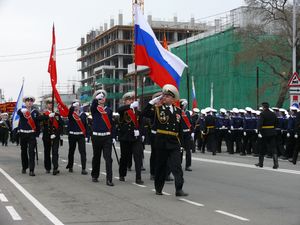 Фото. Владивосток. Празднование Дня Победы в Великой Отечественной войне 1941-1945 гг. Парад войск