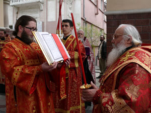 Фото. Владивосток. Молебен в честь 120-летия пребывания в Приморье цесаревича Николая