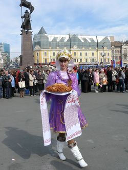 Фото. Владивосток. Праздник «Приморье хлебосольное» и сбор пожертвований на Преображенский кафедральный собор