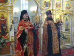 Фото. Владивосток, игумен Тихон, протоиерей Ростислав. Пасхальная вечерня в Покровском кафедральном соборе