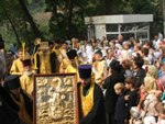 Фото, встреча мощей в Свято-Никольском Кафедральном соборе