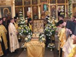 Фото, встреча мощей в Свято-Никольском Кафедральном соборе