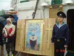 Во Владивостоке. Молебен на «Палладе»