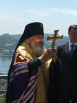 Освящение памятника архиепископом Вениамином
