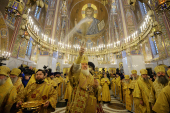Святейший Патриарх Кирилл освятил храм Покрова Пресвятой Богородицы в Ясеневе и возглавил хиротонию архимандрита Феодора (Казанова) во епископа Переславского и Угличского