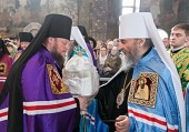 В Неделю ваий Предстоятель Украинской Православной Церкви совершил Литургию в Киево-Печерской лавре и возглавил хиротонию архимандрита Иоанна (Вахнюка) во епископа Золотоношского