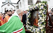 В день празднования иконе Божией Матери «Неупиваемая Чаша» Предстоятель Русской Церкви совершил Литургию в Высоцком монастыре г. Серпухова и возглавил хиротонию архимандрита Пармена (Щипелева) во епископа Чистопольского и Нижнекамского