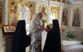 Святейший Патриарх Кирилл совершил Литургию в храме свв. равноапп. Кирилла и Мефодия духовно-административного центра Русской Православной Церкви на Юге России
