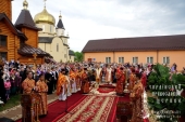Блаженнейший митрополит Киевский Онуфрий посетил Александро-Невский монастырь в с. Городнее на Волыни