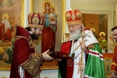 В 70-ю годовщину Отдела внешних церковных связей Святейший Патриарх Кирилл совершил благодарственный молебен в Троицком соборе Данилова монастыря
