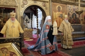 В день памяти святителя Ионы, митрополита Московского, митрополит Крутицкий и Коломенский Ювеналий совершил Литургию в Успенском соборе Московского Кремля