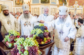 В праздник Преображения Господня Блаженнейший митрополит Киевский и всея Украины Онуфрий совершил Литургию в Киево-Печерской лавре