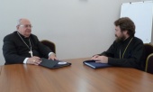 Митрополит Волоколамский Иларион встретился с префектом Конгрегации по делам Восточных Церквей кардиналом Л. Сандри