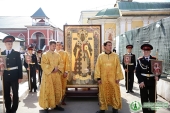 Председатель Синодального отдела по монастырям и монашеству возглавил торжества по случаю престольного праздника Высоко-Петровского ставропигиального монастыря