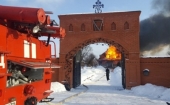 В монашеской общине под Козельском сгорел сестринский корпус с домовым храмом