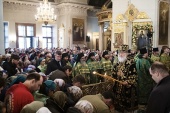 В день памяти св. блгв. кн. Даниила Московского Предстоятель Русской Церкви совершил Литургию в Даниловом ставропигиальном монастыре