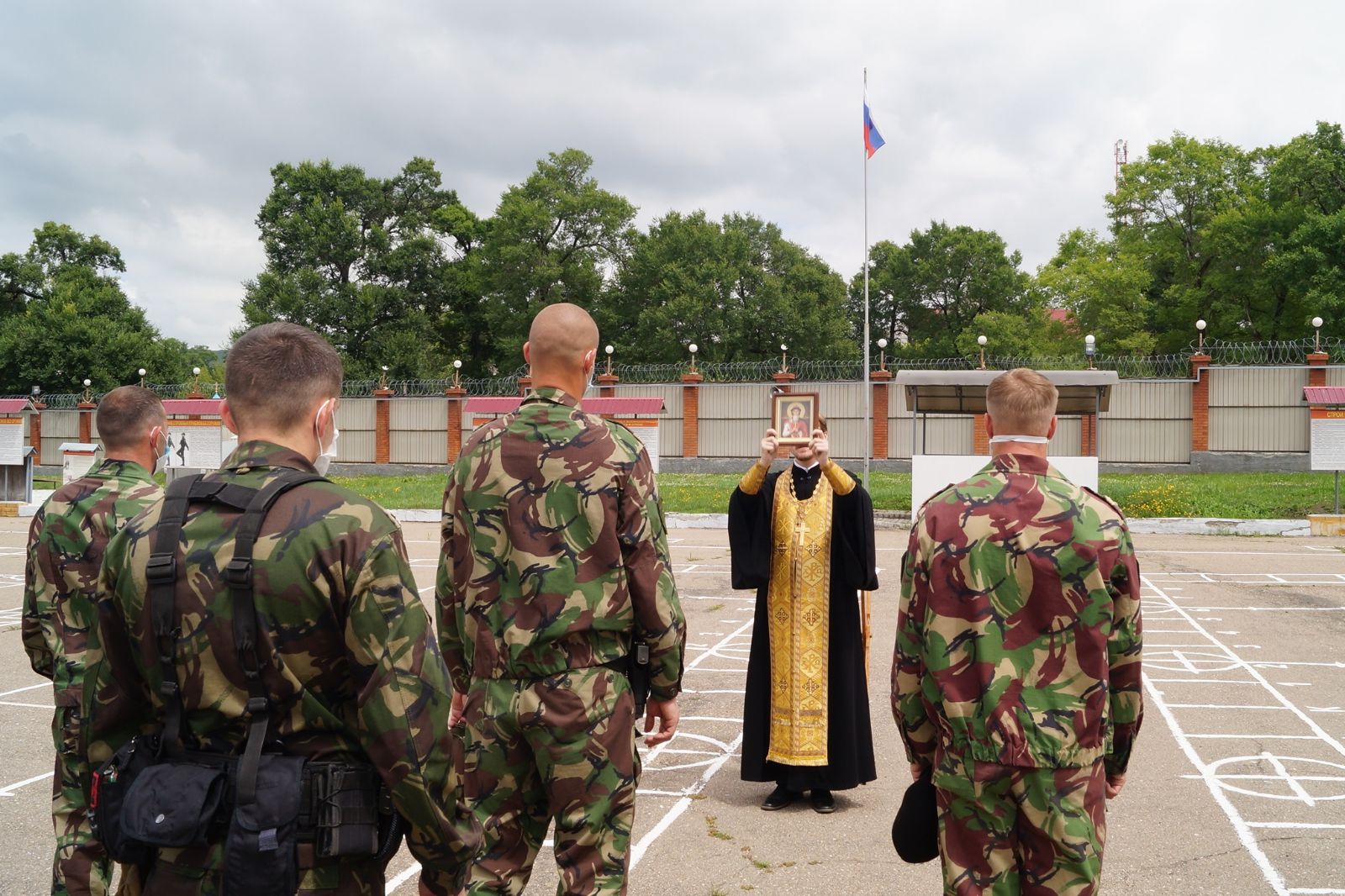 Благодарственный молебен в Управлении Росгвардии по Приморскому краю города Уссурийска