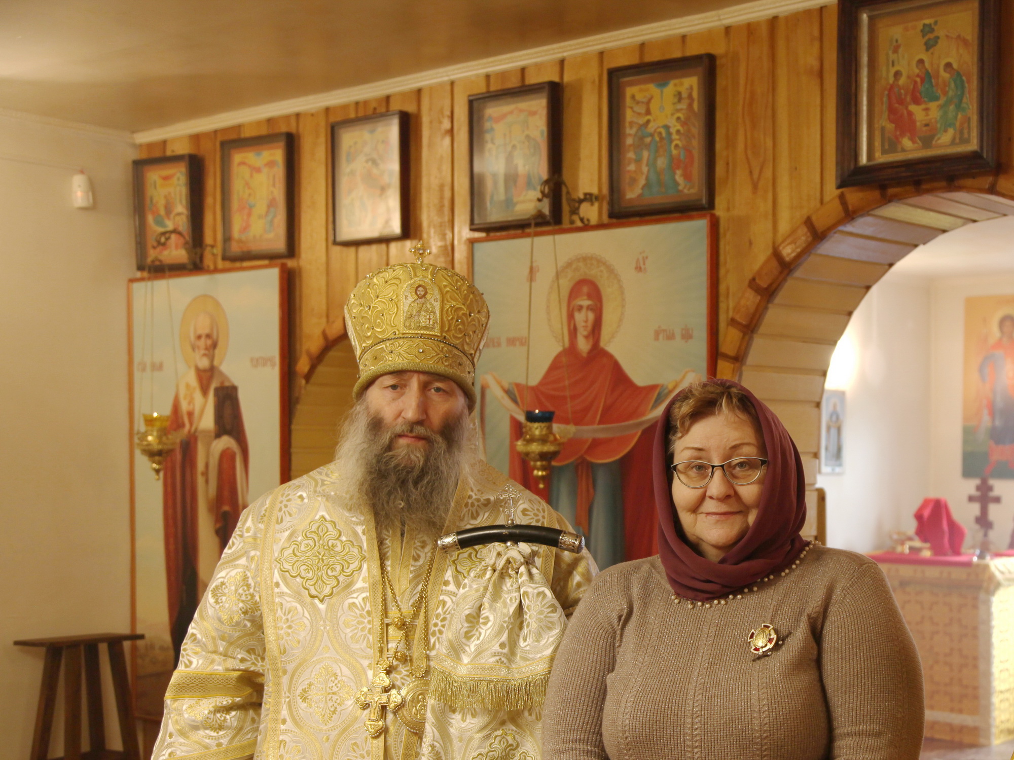 Архиерейское богослужение в храме Покрова Пресвятой Богородицы с. Анучино (+ Фото + Видео)