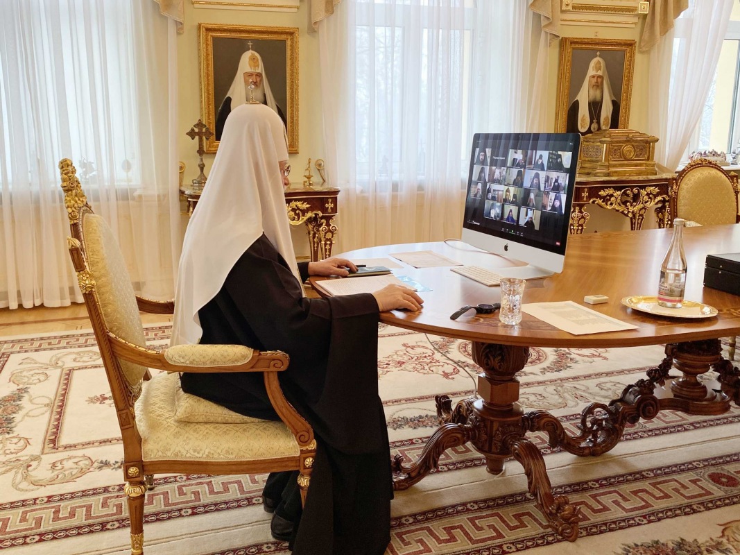Епископ Гурий принял участие в видеосовещании Святейшего Патриарха с управляющими епархий Дальневосточного федерального округа
