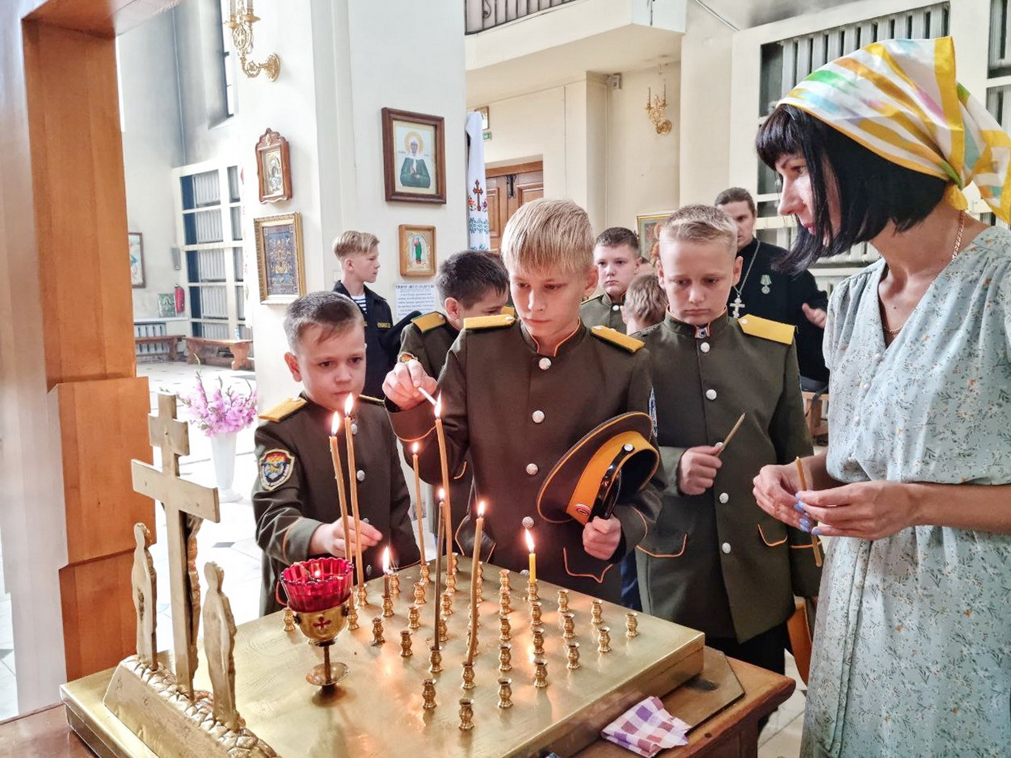 Казачий класс из школы №10 побывал на видеоэкскурсии по Поезду Победы (+ Фото  + Видео)