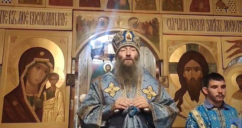 Архиерейское богослужение в Никольском храме с. Чугуевка и освящение Крестов (+ Видео)