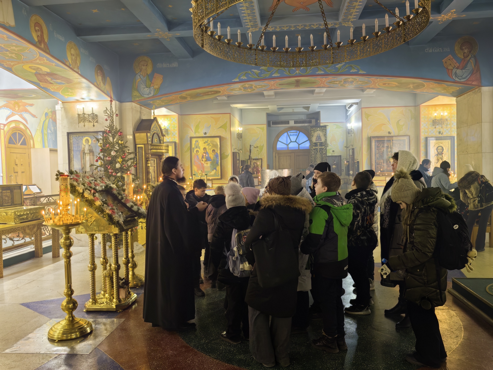 Экскурсия для школьников в Крещенский сочельник.