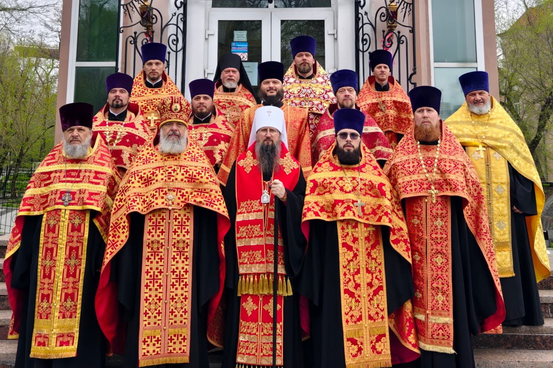 Духовенство Владивостокской епархии отслужило благодарственный молебен о Победе