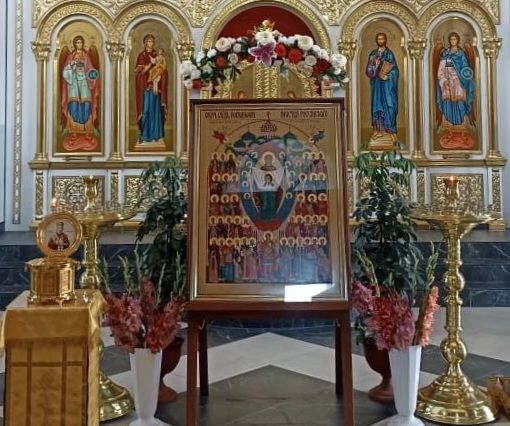 Крестный ход с иконой "Собор святых покровителей воинства российского" прибыл в Большой Камень